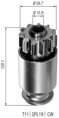 MAGNETI MARELLI 940113020024 Pinion, starter