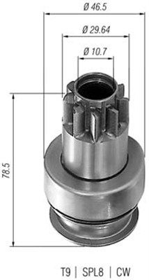 MAGNETI MARELLI 940113020232 Pinion, starter