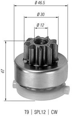 MAGNETI MARELLI 940113020410 Pinion, starter