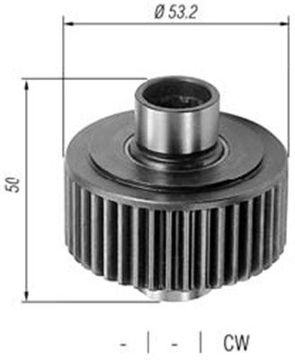 Pinion, starter MAGNETI MARELLI 940113020417