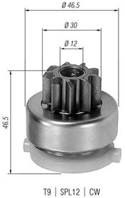 MAGNETI MARELLI 940113020436 Pinion, starter