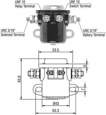 Solenoid Switch, starter MAGNETI MARELLI 940113050017