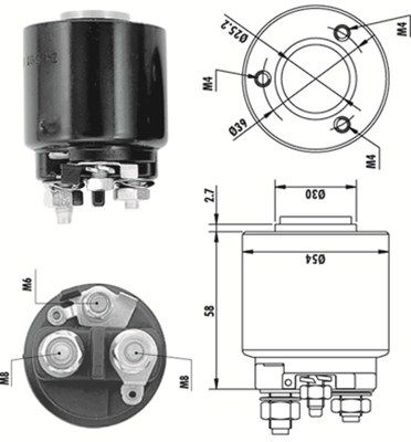 MAGNETI MARELLI 940113050140 Solenoid Switch, starter