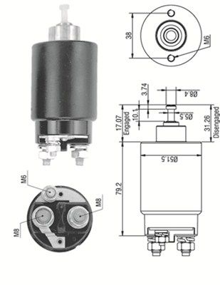 MAGNETI MARELLI 940113050265 Solenoid Switch, starter