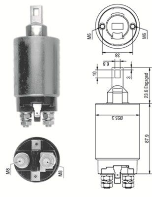 MAGNETI MARELLI 940113050330 Solenoid Switch, starter