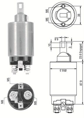 Solenoid Switch, starter MAGNETI MARELLI 940113050333
