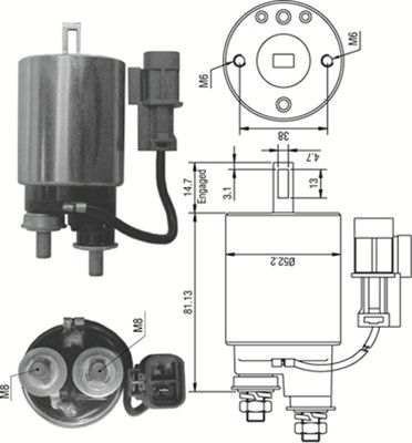 MAGNETI MARELLI 940113050381 Solenoid Switch, starter