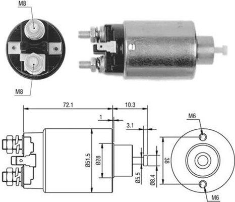 MAGNETI MARELLI 940113050397 Solenoid Switch, starter