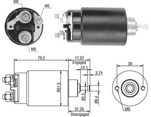 MAGNETI MARELLI 940113050405 Solenoid Switch, starter