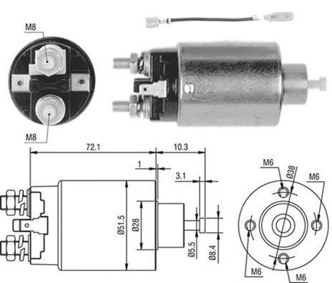 MAGNETI MARELLI 940113050443 Solenoid Switch, starter