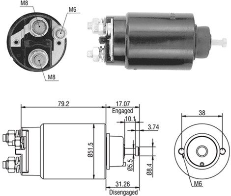 MAGNETI MARELLI 940113050446 Solenoid Switch, starter