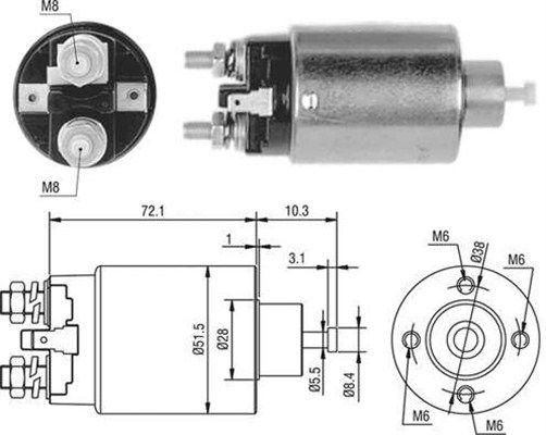 MAGNETI MARELLI 940113050477 Solenoid Switch, starter