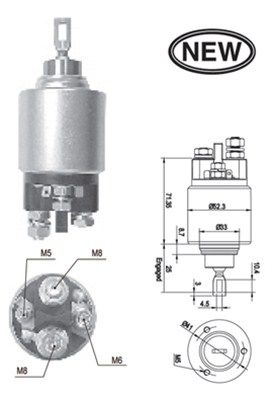 MAGNETI MARELLI 940113050555 Solenoid Switch, starter