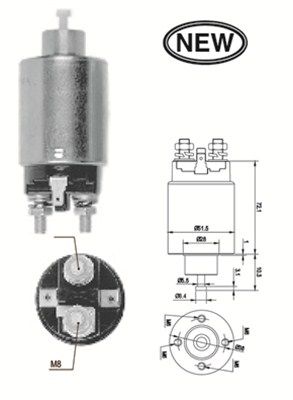 MAGNETI MARELLI 940113050566 Solenoid Switch, starter