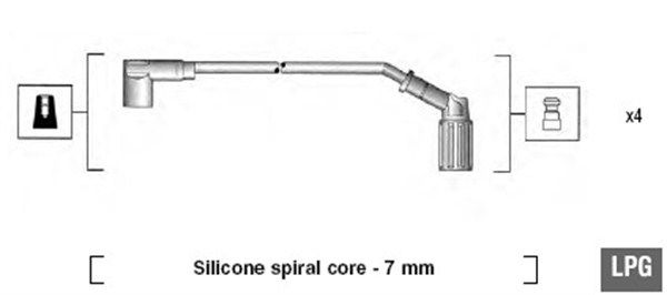 MAGNETI MARELLI 941095700609 Ignition Cable Kit
