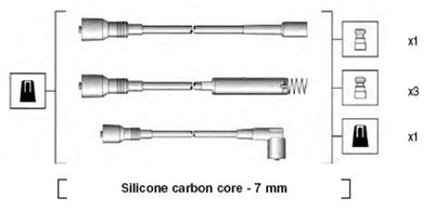 Ignition Cable Kit MAGNETI MARELLI 941125130667