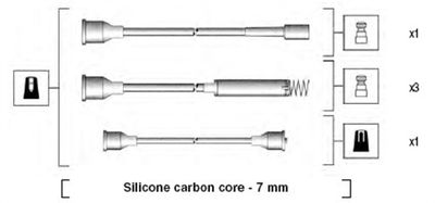 Ignition Cable Kit MAGNETI MARELLI 941125250677