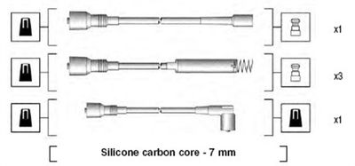 Ignition Cable Kit MAGNETI MARELLI 941125280680