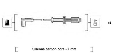 Ignition Cable Kit MAGNETI MARELLI 941135130701