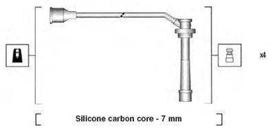 Ignition Cable Kit MAGNETI MARELLI 941285100846