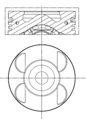 MAHLE 001 PI 00105 000 Piston