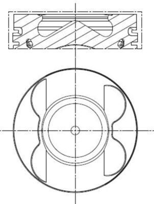 Piston MAHLE 001 PI 00107 002