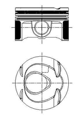 Piston MAHLE 001 PI 00163 000