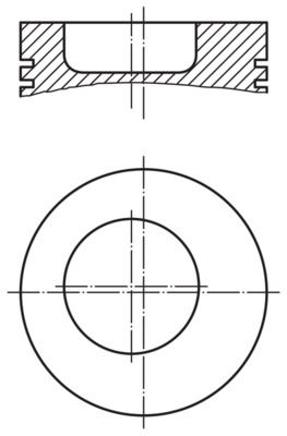 MAHLE 002 79 00 Piston