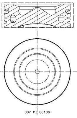 Piston MAHLE 007 PI 00106 000