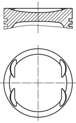 MAHLE 007 PI 00153 001 Piston