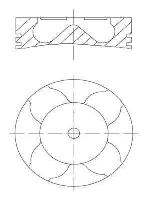 MAHLE 010 16 01 Piston