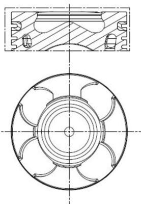 MAHLE 011 PI 00100 000 Piston