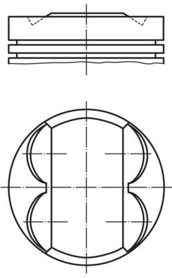 MAHLE 011 PI 00105 002 Piston