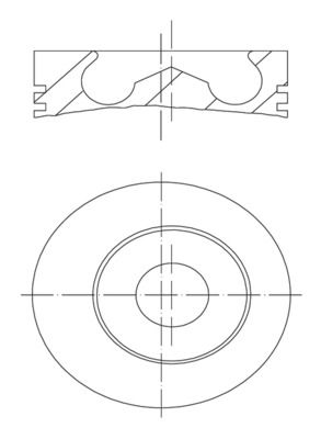 MAHLE 013 PI 00151 001 Piston