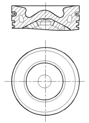 MAHLE 013 PI 00155 000 Piston