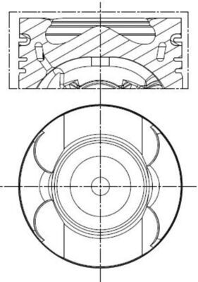 MAHLE 013 PI 00156 002 Piston