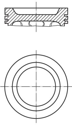 MAHLE 014 91 02 Piston