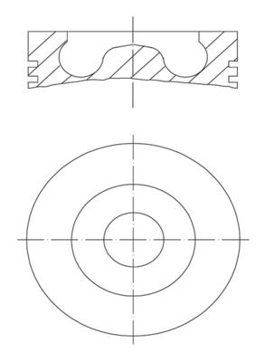 MAHLE 028 16 00 Piston