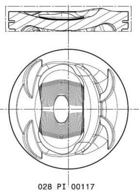 MAHLE 028 PI 00117 000 Piston