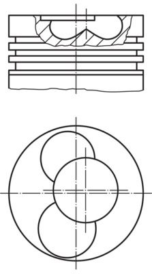 MAHLE 030 80 02 Piston