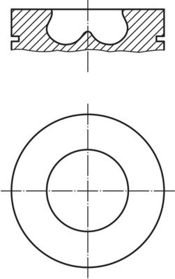 MAHLE 033 PI 00102 002 Piston