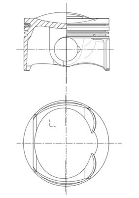 MAHLE 033 PI 00109 000 Piston