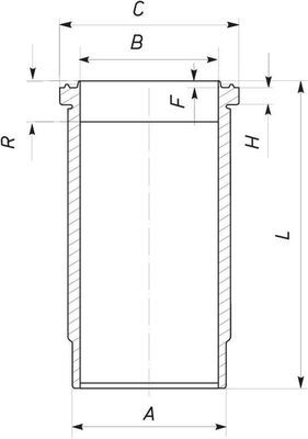 Cylinder Liner MAHLE 037 WN 27 01