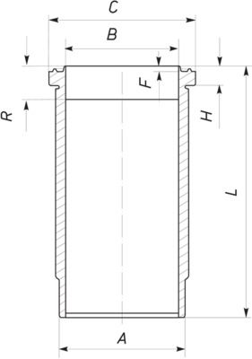 MAHLE 037 WN 47 01 Cylinder Liner