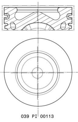 MAHLE 039 PI 00113 001 Piston