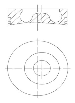 MAHLE 043 94 00 Piston