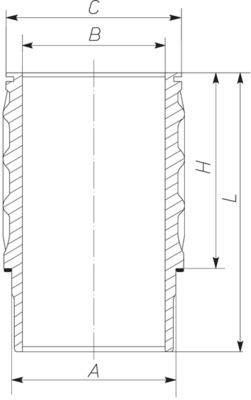 MAHLE 061 LW 00101 001 Cylinder Sleeve