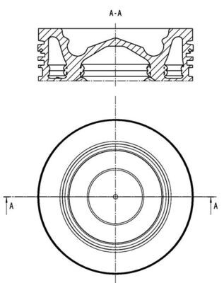 MAHLE 061 PI 00139 000 Piston