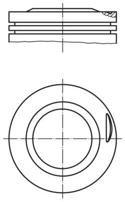 MAHLE 081 77 02 Piston