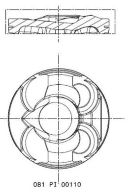 MAHLE 081 PI 00110 001 Piston